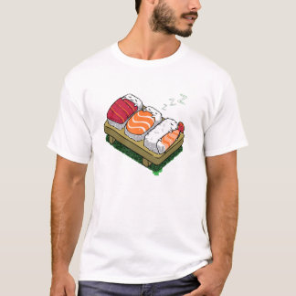 slapende sushi - mannen schattige design voor grap t-shirt