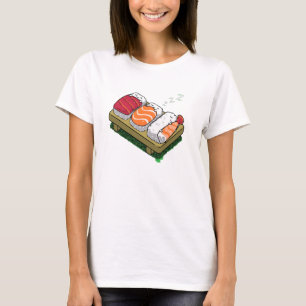 slapende sushi-vrouwen schattig grappig t-shirt