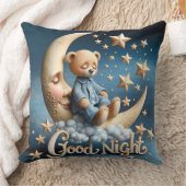 slapende teddybeer kussen (Deken)