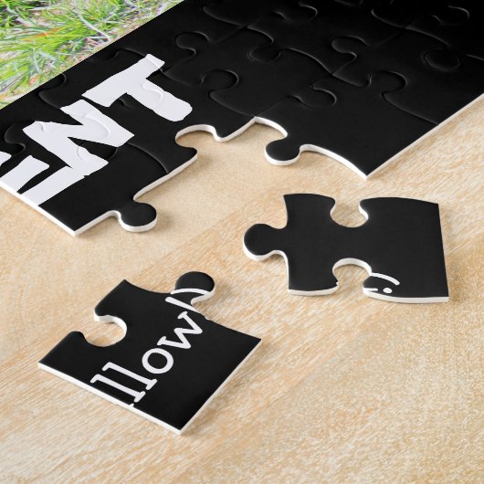 Slapende tijger, Gepersonaliseerd RETIREMENT Legpuzzel (Zijkant)