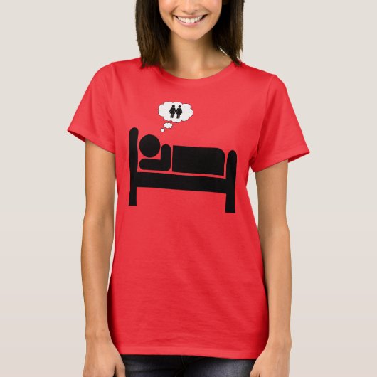 slapende tik. t-shirt (Voorkant)