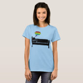 slapende tik. t-shirt (Voorkant volledig)
