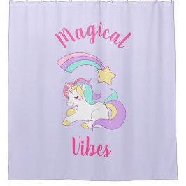 Slapende uithangbord en Shooister van magische Vib Douchegordijn