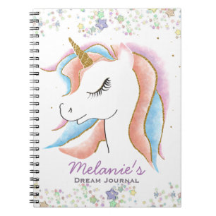 Slapende Unicorn Persoonlijke Dream Journal Notitieboek