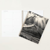 Slapende Ute Mountain zwart-wit fotografie Planner (Display)