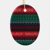 Slapende Vos in Winterbos Keramisch Ornament (Achterkant)