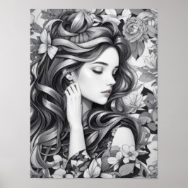 Slapende Vrouw Poster
