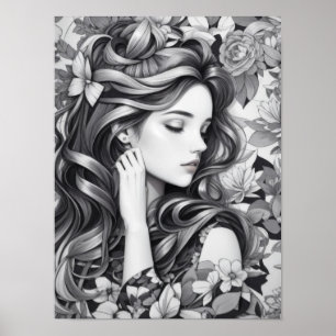 Slapende Vrouw Poster