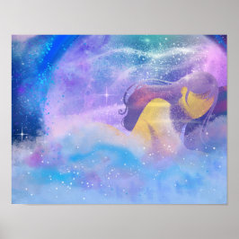 slapende vrouw poster