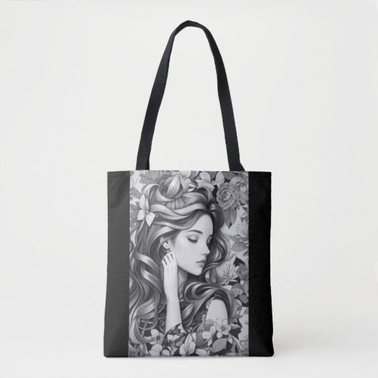 Slapende vrouw tote bag (Voorkant)