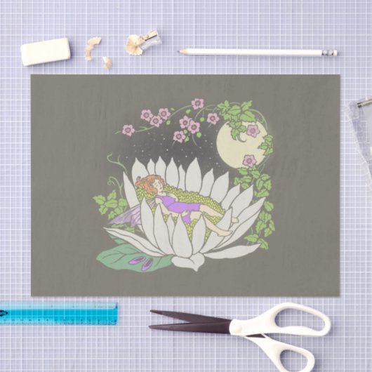 Slapende, zachte, moonlichte sterren tissuepapier (Craft)