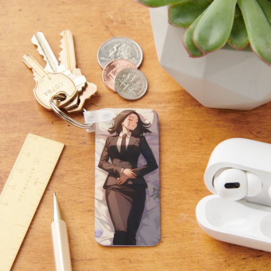 Slapende Zakenvrouw Anime Sleutelhanger (Bureau)