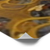 Slapende Zeeslagdroom van Golden Sea Shells Poster (Hoek)