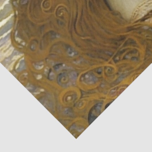 Slapende Zeeslagdroom van Golden Sea Shells Tissuepapier (Detail)