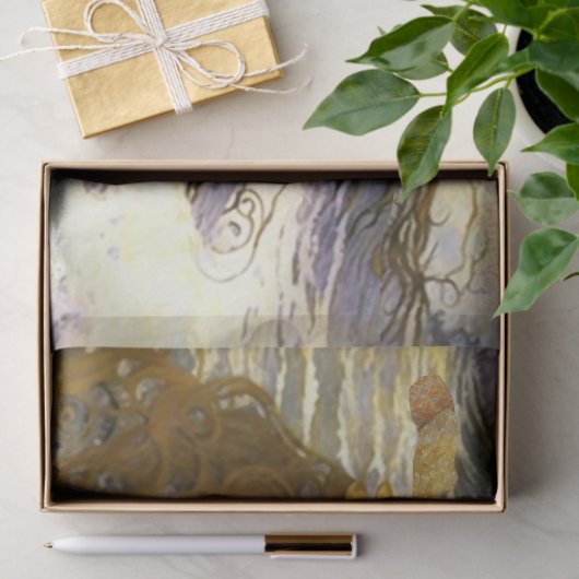 Slapende Zeeslagdroom van Golden Sea Shells Tissuepapier (Geschenk)