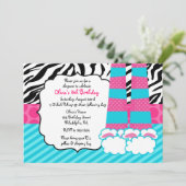 Slapepover Birthday Uitnodiging (Staand voorkant)