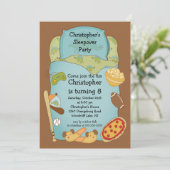 Slapepover Boys Birthday Kaart (Staand voorkant)