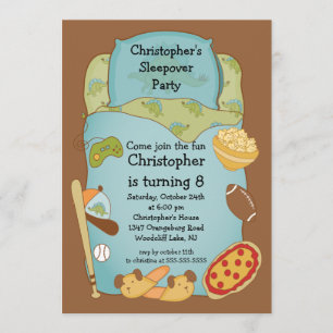 Slapepover Boys Birthday Kaart