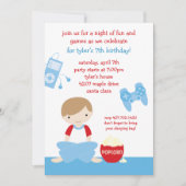 Slapepover Party-uitnodiging Kaart (Voorkant)