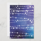 Slapepover Stars Birthday Party Invitation Kaart (Achterkant)