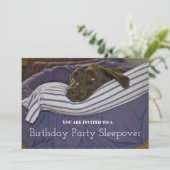 Slapepover voor kinderen tijdens de geboorte kaart (Staand voorkant)