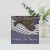 Slapepover voor kinderen tijdens de geboorte kaart (Staand voorkant)