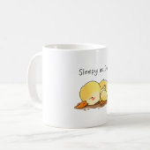 Slaperig als eend koffiemok (Voorkant links)