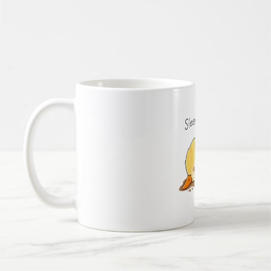 Slaperig als eend koffiemok (Links)