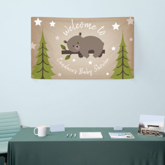 Slaperig Beer Baby shower Spandoek (Beurs)