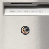 Slaperig Beer op de maan Magneet (Insitu (Vaatwasser))