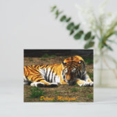 slaperig briefkaart (Staand voorkant)