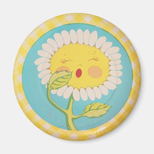 Slaperig Daisy Magneet (Voorkant)