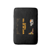 Slaperig dier klaar voor Halloween traktaties! Cla Badmat (Voorkant Verticaal)