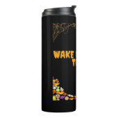 Slaperig dier klaar voor Halloween traktaties! Cla Thermosbeker (Gedraaid links)