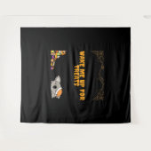 Slaperig dier klaar voor Halloween traktaties! Cla Wandkleed (Voorkant (horizontaal))