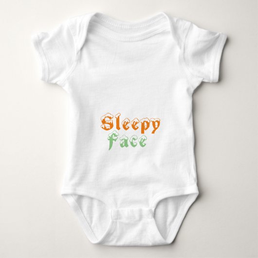 Slaperig gezicht: romper (Voorkant)