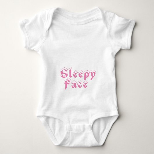 Slaperig gezicht: romper (Voorkant)