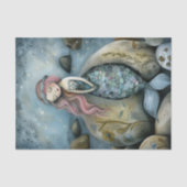 SLAPERIG JONG ZEEMEERMIN MEISJE DECOUPAGE TISSUE P TISSUEPAPIER (Voorkant)