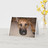 Slaperig Kaart (Gele Bloem)