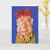 Slaperig Man Kaart (Gele Bloem)