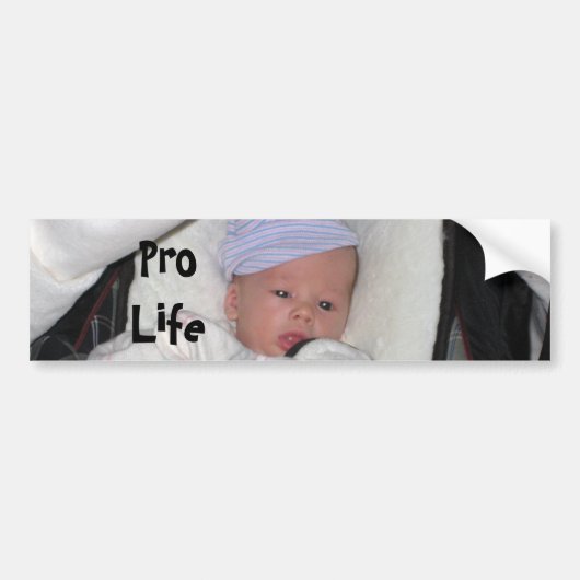 slaperig, Pro Life Bumpersticker (Voorkant)