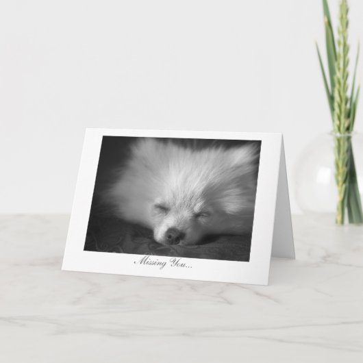 Slaperig Puppy die - u missen Kaart (Voorkant)