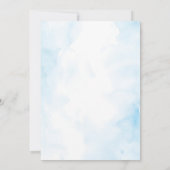 Slaperig Schattige Een klein lamsvlees baby shower Kaart (Achterkant)