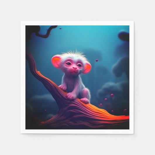 slaperig schepsel servet (Voorkant)