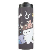 Slaperig Taurus Konijnenpatroon - Zodiac