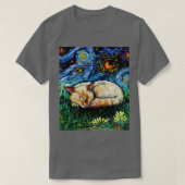 Slaperig vlampunt Siamese nacht T-shirt (Design voorkant)