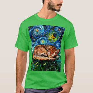 Slaperige Abyssinische nacht T-shirt
