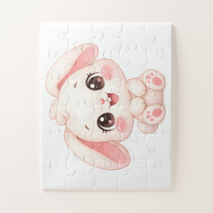 Slaperige Baby Konijn Legpuzzel