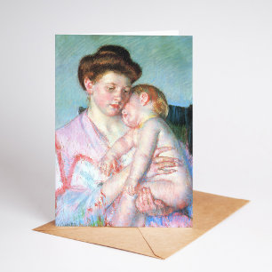 Slaperige Baby   Mary Cassatt Kaart