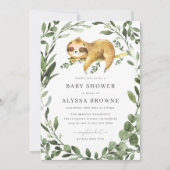 Slaperige Baby shower Kaart (Voorkant)